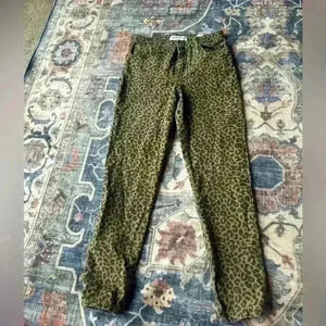 Zara Kids Leopard Print Skinny Jeans | Size 13–14Y (164cm) | Animal Print Pants